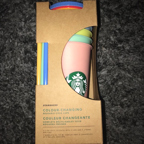 Starbucks Other - STARBUCKS COLOR CHANGING REUSABLE COLD CUPS